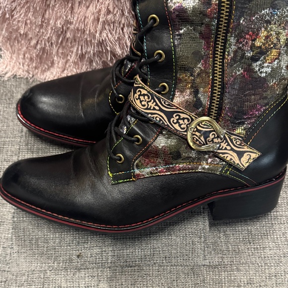 L’Artiste Tall Leather Boots Size 41 - Picture 6 of 7